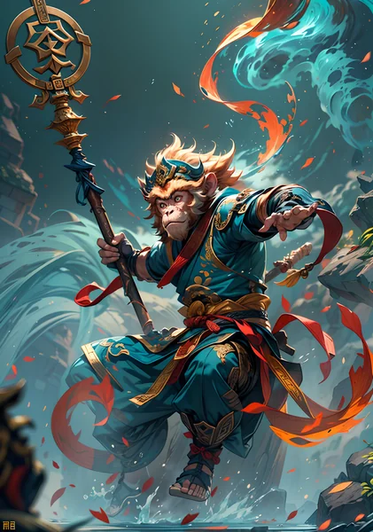 Sun Wukong Monkey King Splash Art