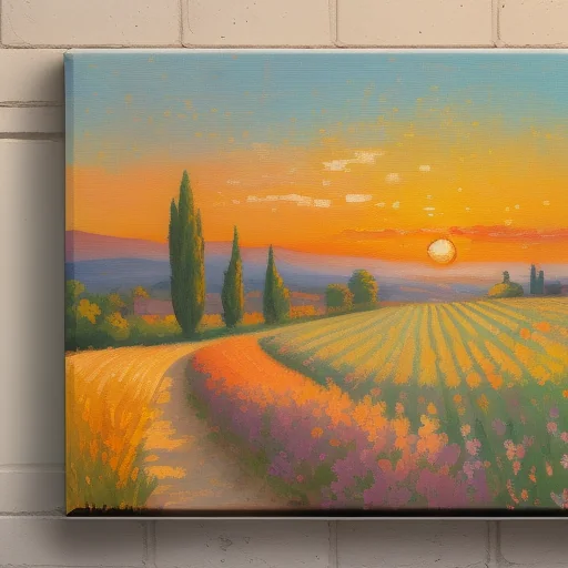 Impressionist Sunset Provence AI