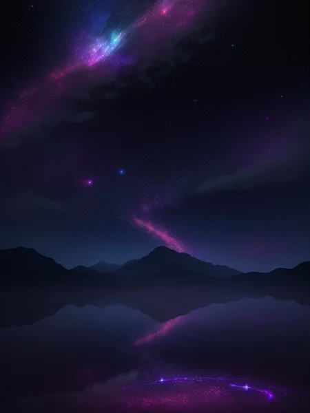Celestial Landscape Cosmic Wallpaper