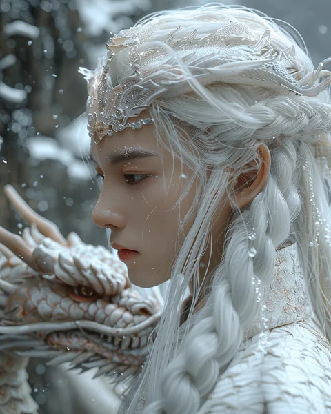 Chinese Fairy Tale Boy and Dragon