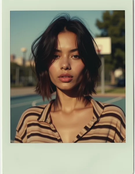 Polaroid Exotic Beauty Portrait
