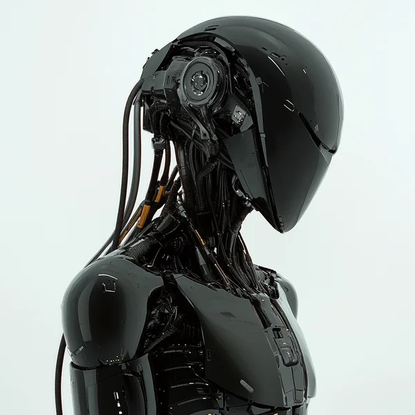 Black Robot: A Futuristic or Industrial Subject