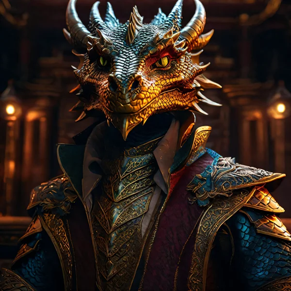 Dragon Guardian Dark Fantasy Art