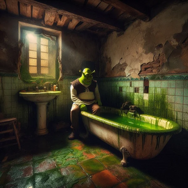 Shrek Horror Bathroom Scene