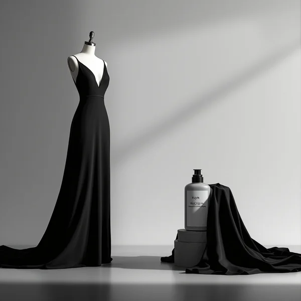 Couture Gown and Laundry Detergent in Elegant Ad - Style Scene
