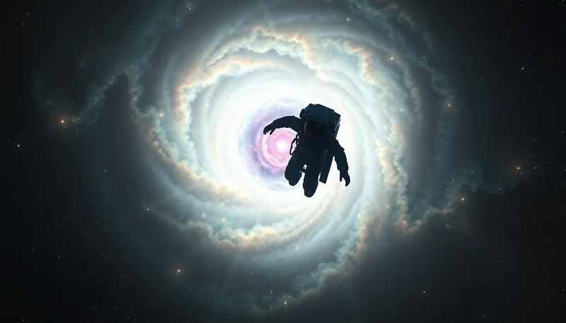 Astronaut Nebula Sci-Fi Art | Hyperrealistic Space