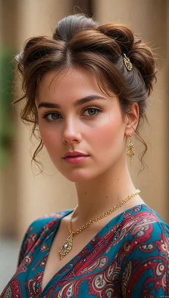 Elegant Multicultural Beauty Portrait