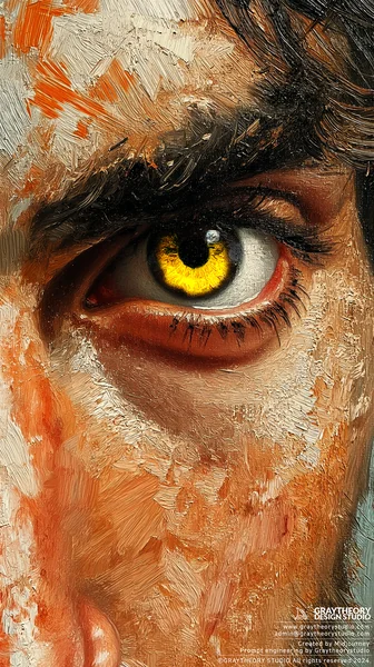Avant-Garde Oil Painting Portrait