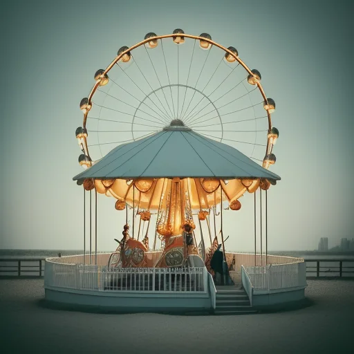 Dreamy Carousel Photography AI
