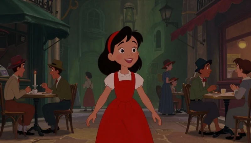 Paris Girl Animation Art: Pre-WWII Style, Classic Disney Cha