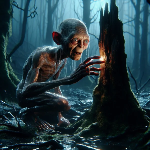 Gollum Forest Nightmare Scene