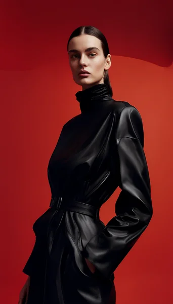 High-Fashion Editorial Model Portrait