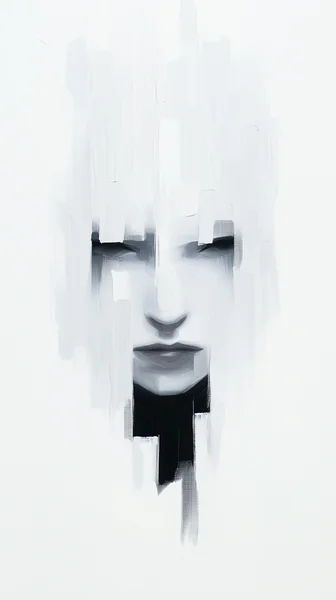 Dark Avant-Garde Oil Portrait