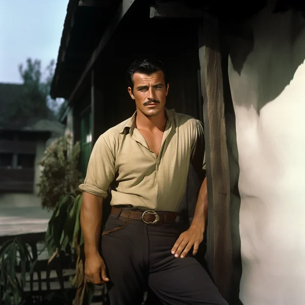 1950s Hollywood Cowboy Portrait