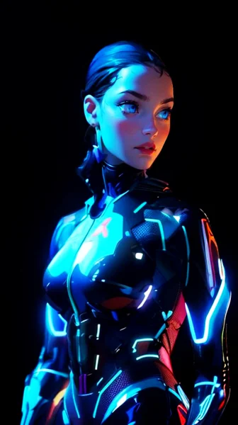 Female Android Cinematic Portrait