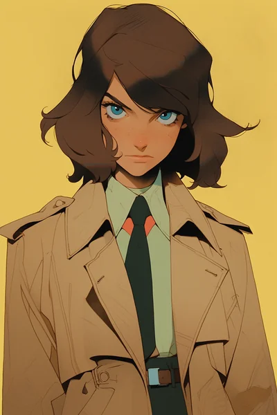Female Detective Crime Scene Portrait