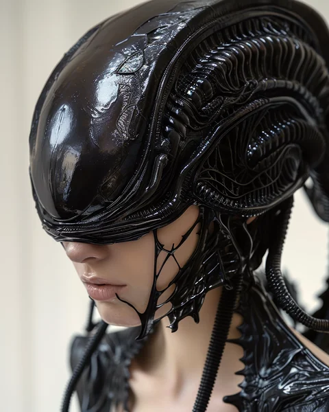 Luxury Sci-Fi Face Mask Ad
