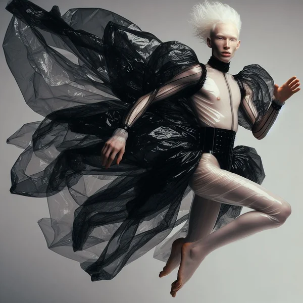 Inclusive High Fashion Plastic Dress