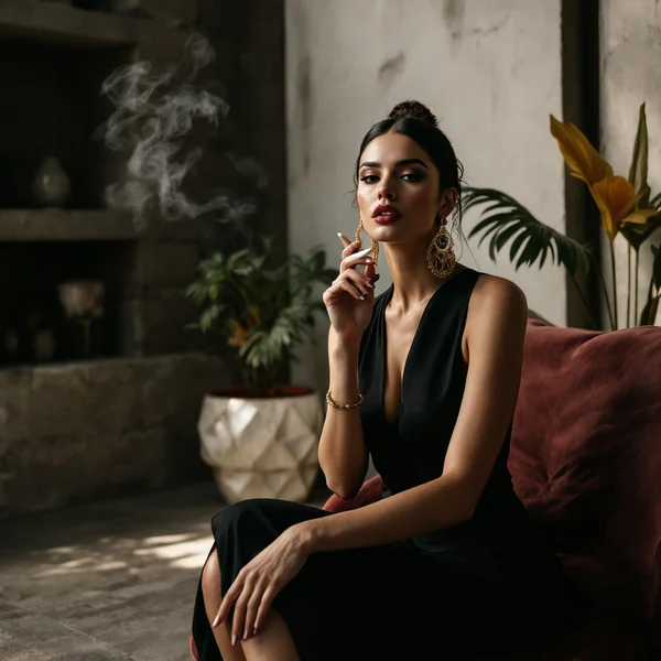 Vogue Brutalist Fashion Portrait