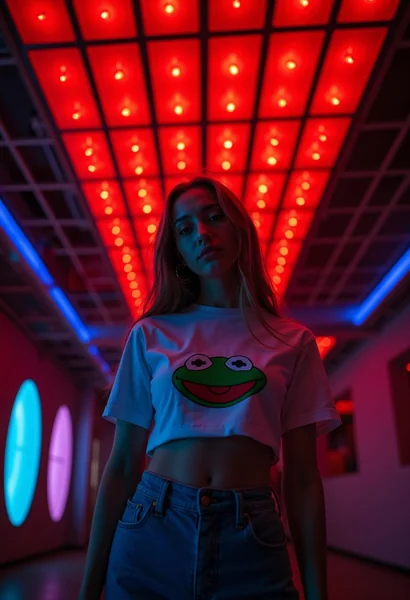 Moody Nightlife Fashion Scene