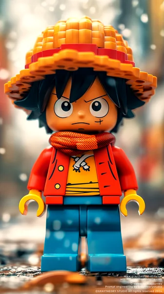 Macro Lego One Piece Artistic Shot