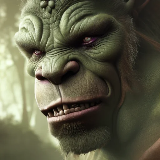 Orc Druid Fantasy Character Portrait