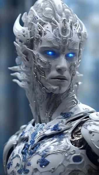 Porcelain Android Ghost Warrior
