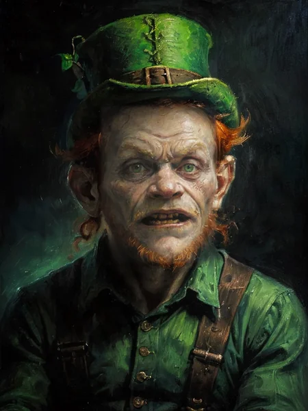 Mischievous Leprechaun Cinematic Portrait
