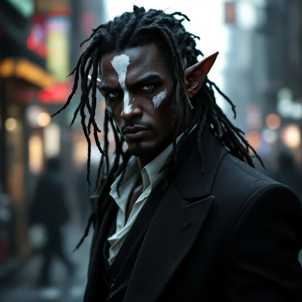 Cyberpunk Elf Shadowrun Portrait