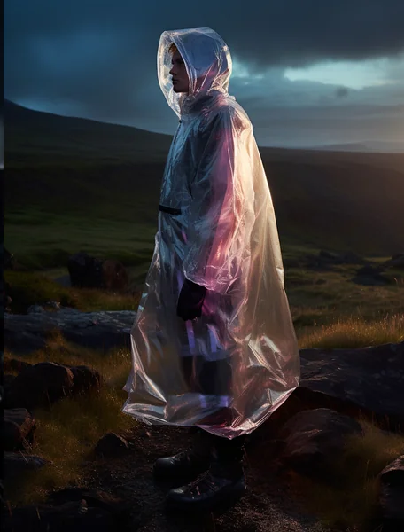 Futuristic Raincoat Fashion Shoot