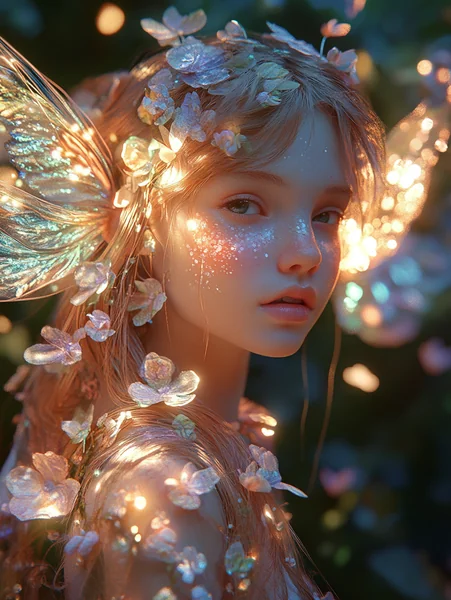 Ethereal Fairy Girl Fantasy Portrait