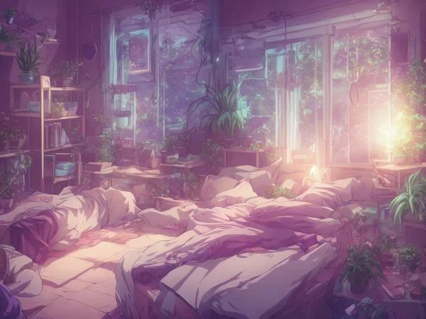 Anime Aesthetic Bedroom Background