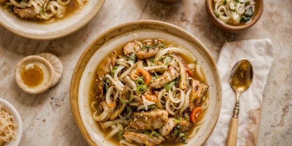 Teriyaki Chicken Noodle Soup Photo