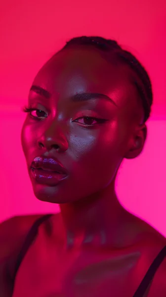 Hot Pink Studio Fashion Portrait
