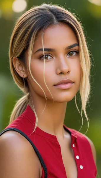 Outdoor Mixed-Race Woman Portrait