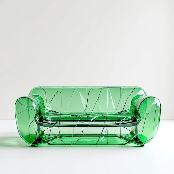 Transparent Vinyl Couch Design