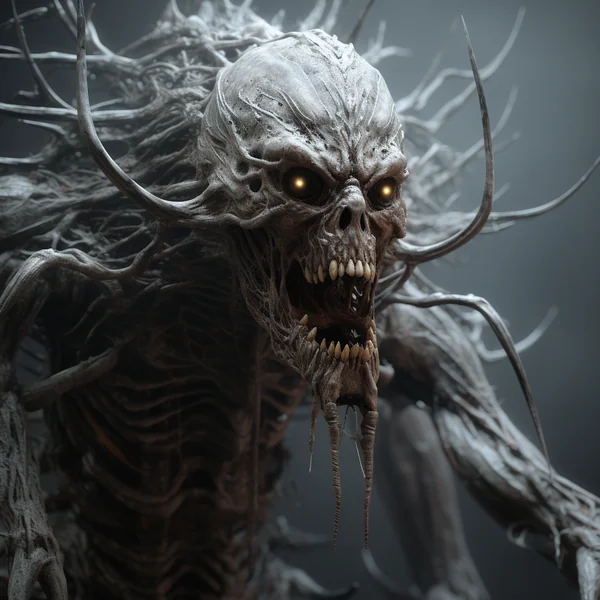 Human Spider Horror Illustration