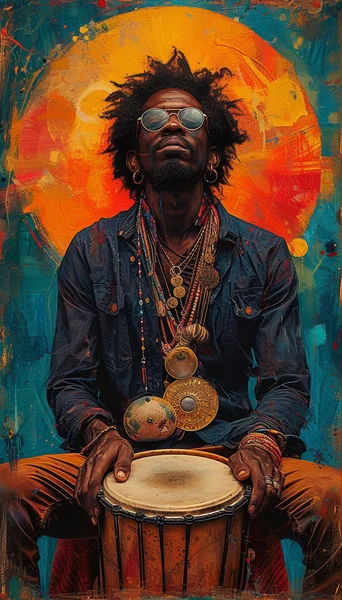 Maximalist Drummer Poster Art