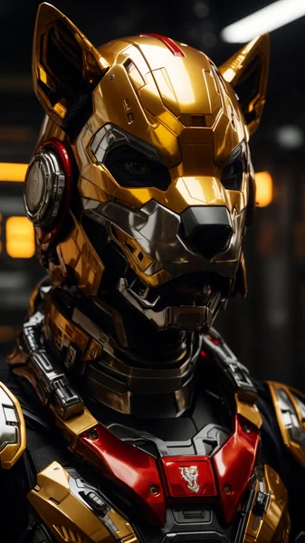 Cyberpunk Dog Iron Armor