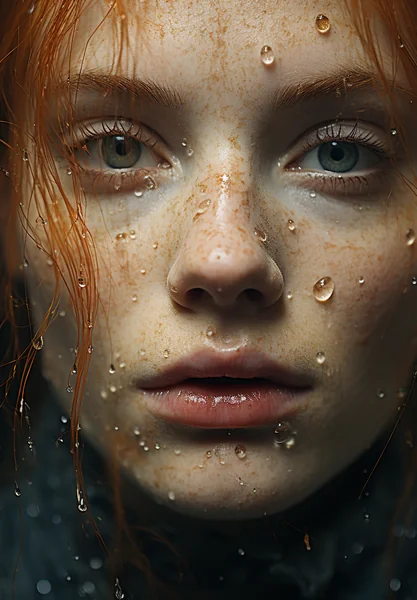 Freckled Woman Artistic Photography