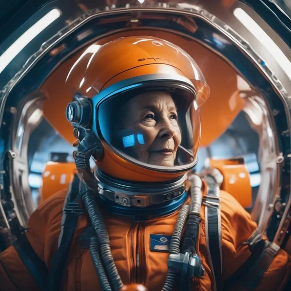 Grandmother Space Explorer Portrait