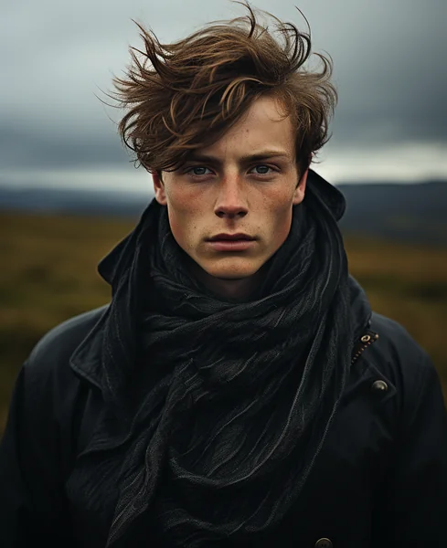 Man in Field Editorial Portrait