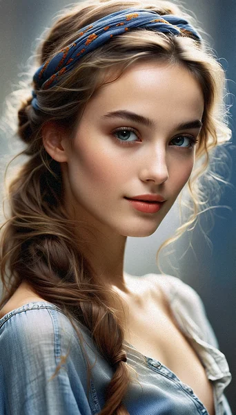 Soft Natural Woman Portrait