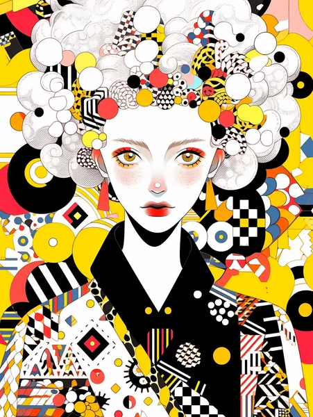 Memphis Style Minimal Fashion Art