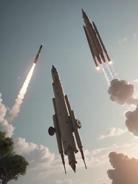 Cinematic Missile Launch Art