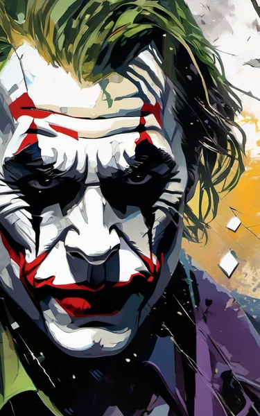 Joker Cinematic Portrait Nolan Style