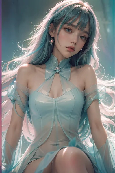 Pastel Candy Fantasy Portrait