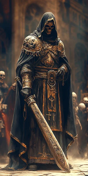 Grim Reaper Dark Fantasy Battle