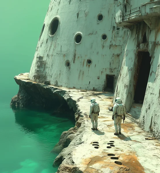 Alien Planet Astronaut Concept Art