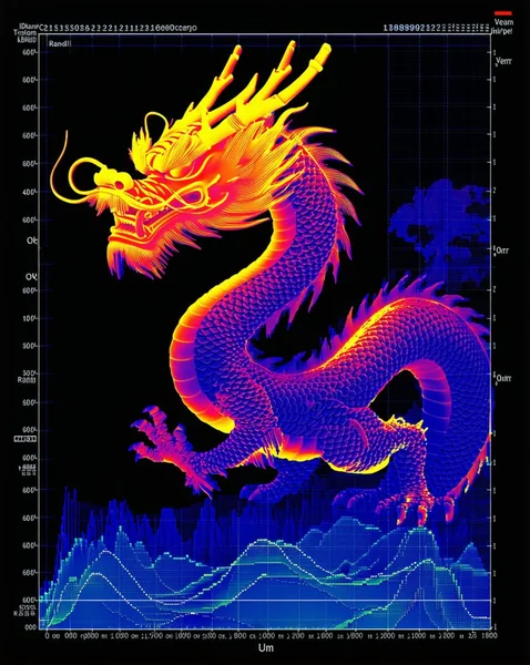 Thermal Dragon Scan Futuristic Art
